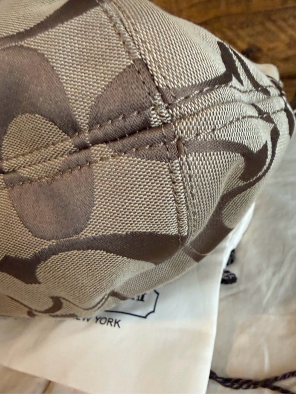 Coach poppy Signature Canvas Tote with Neutral and Multi-Colored C Accents - Picture 11 of 11